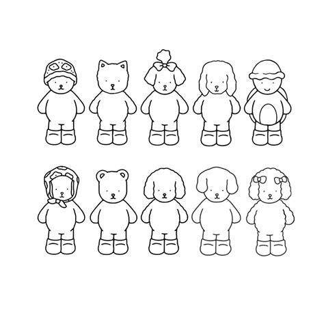 Bobbie Goods Sem Cor - Tabela De Personagens Bobbie Goods