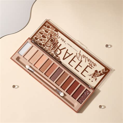 웃 Gliltter Eyeshadow Palette Matte Eye Shadow Pallete Shimmer Shine Nude Make Up Palette Set K