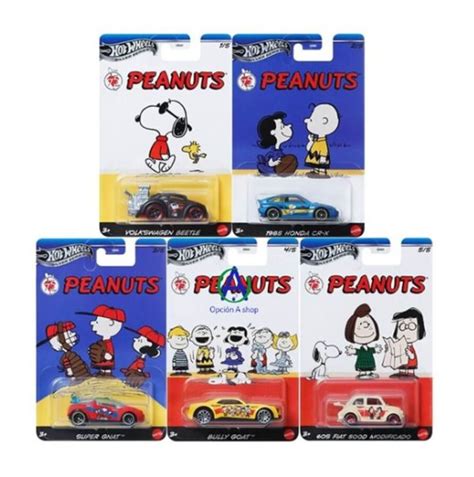 Peanuts Hot Wheels Silver Series Snoopy A Os Carrito