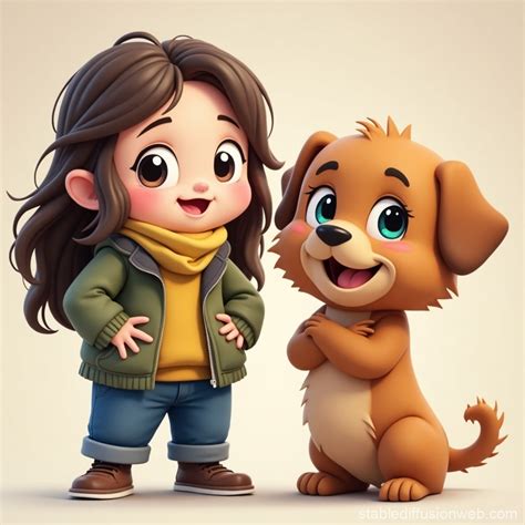 Animated Character Duo Stable Diffusion Online