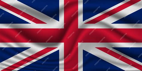 Premium Vector United Kingdom Uk 3d Wave Flag Vector Illustration