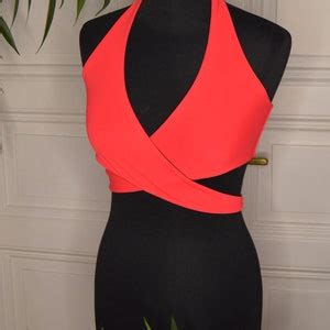 Reversible Seamless Halter Bikini Wrap Top Sewing Pattern Sunrise Etsy