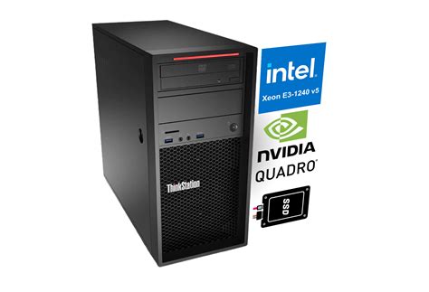 Употребяван компютър Lenovo Thinkstation P310, Xeon E3-1240v5, SSD, Qu...