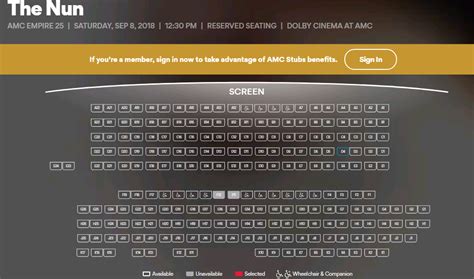 Amc Theater Seating Chart