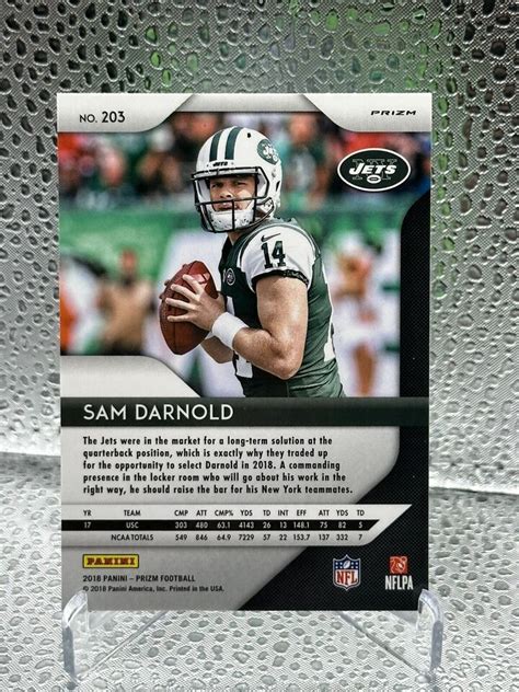 Sam Darnold Prizm Neon Green Pulsar Rookie Card Rc Jets Vikings Ebay