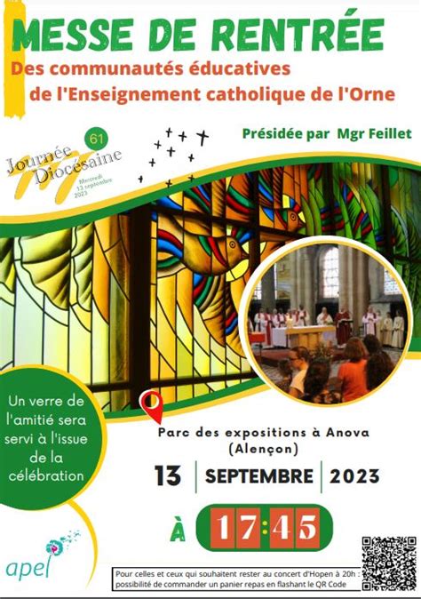 Messe de rentrée ENSEMBLE SCOLAIRE NOTRE DAME SAINT LOUIS BRIOUZE