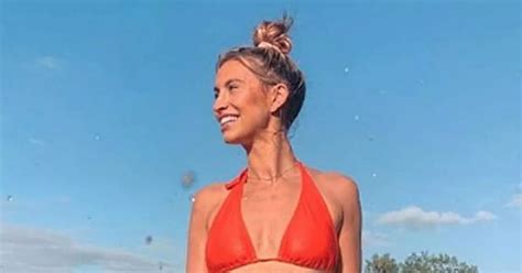 Ferne Mccann Shows Off Jaw Dropping Body In Orange Bikini As She