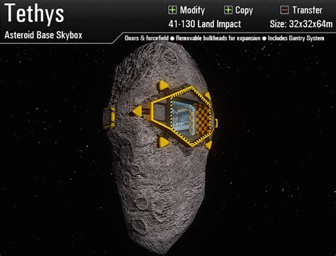 Second Life Marketplace - 'Tethys' Asteroid Base