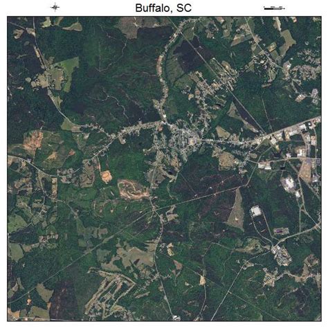 Aerial Photography Map of Buffalo, SC South Carolina