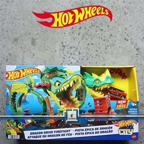 Jual Hot Wheels City Dragon Drive Firefight Fire Fight Hotwheels Playset Shopee Indonesia