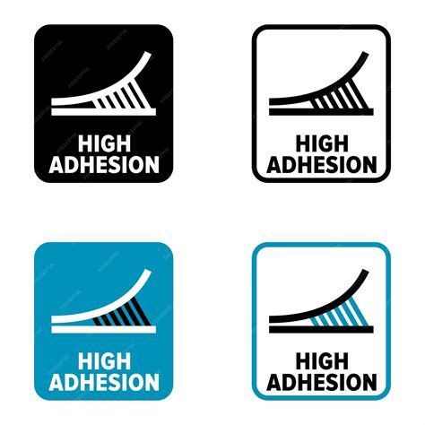 Premium Vector High Adhesion Vector Information Sign