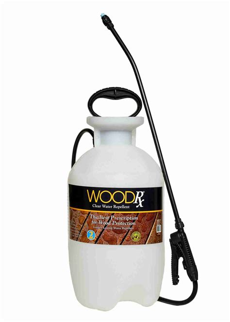 WOOD Rx Clear Water Repellent In 2 Gallon Pump Sprayer With Fan Tip