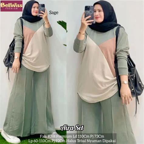 Jual Aira Set By Belwis Oneset Premium Setelan Knit Shopee Indonesia