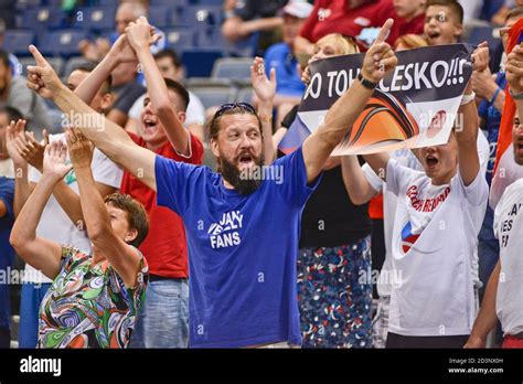 Czech Republic basketball fans. FIBA OQT Tournament, Belgrade 2016