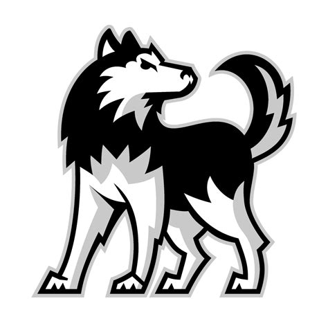 NIU Huskies Logo Black and White – Brands Logos