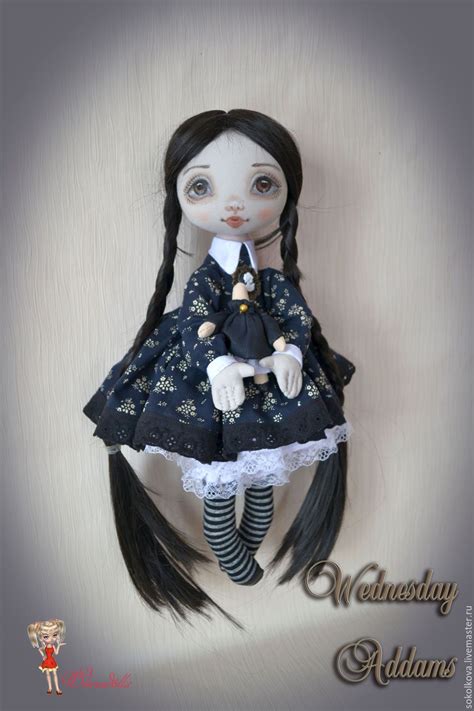 Купить Wednesday Addams - черный, кукла, wednesday addams, венсдей ...