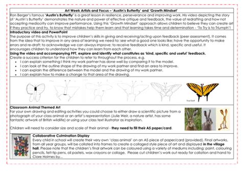 Big Art Week - Austin's Butterfly | Teaching Resources