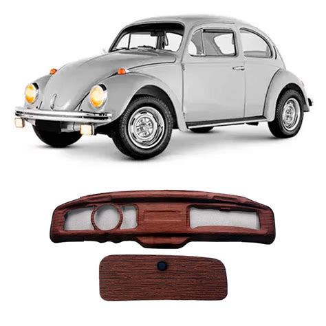 KIT CAPA PAINEL INSTRUMENTO FUSCA 75 A 81 MODELO JACARANDÁ ADESIVADO