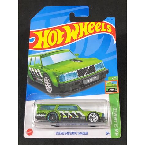 風火輪 hot wheels 2024 富豪 Volvo 240 drift wagon 碗公 旅行車 普卡 蝦皮購物
