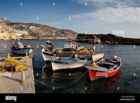 Lefkos Fishing Port Island Of Karpathos Aegean Islands Dodecanese