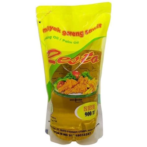 Jual Minyak Goreng Resto 900 Ml Kelapa Sawit Kemasan Pouch Refill 900ml