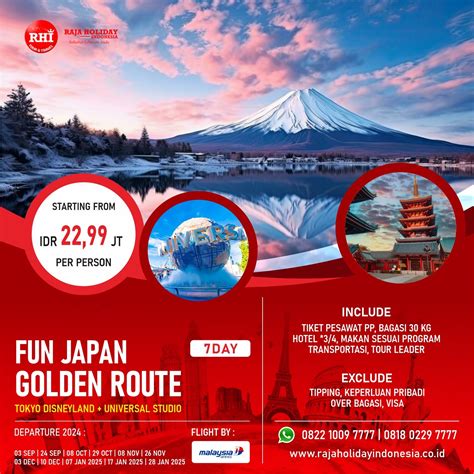 Paket Tour Jepang Liburan Wisata Tokyo Murah