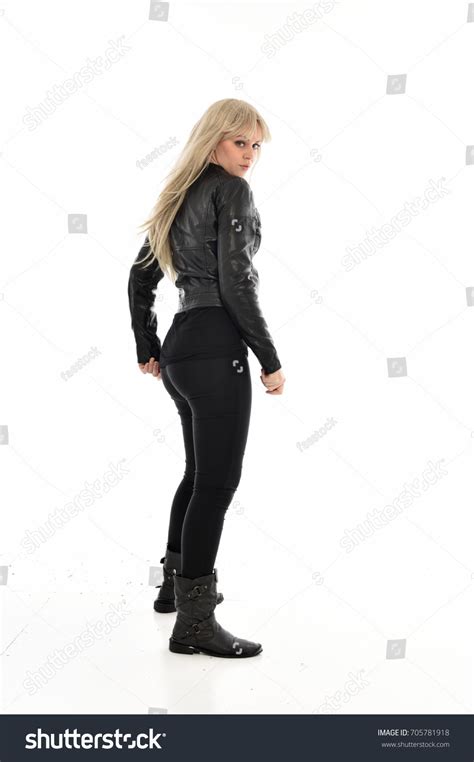 Full Length Portrait Blonde Girl Wearing Stock Photo 705781918 Shutterstock