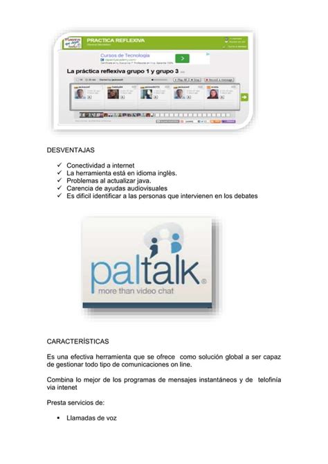 Ventajas Y Desventajas De Souncloud Voxopop Paltalk PDF