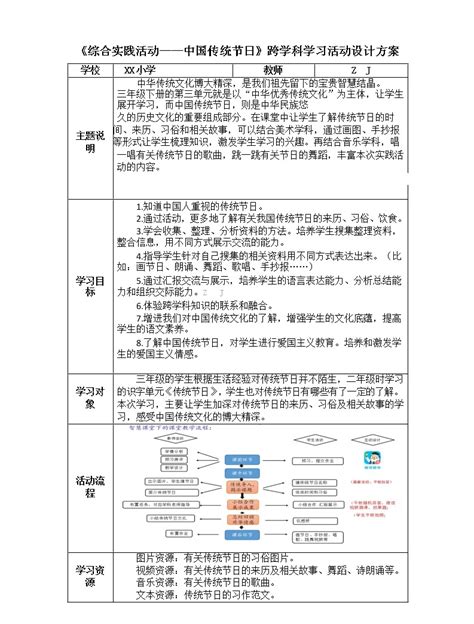 小学三年级综合实践 C1跨学科学习活动设计 学习活动设计方案成果及点评【20微能力认证获奖作品】 教习网课件下载