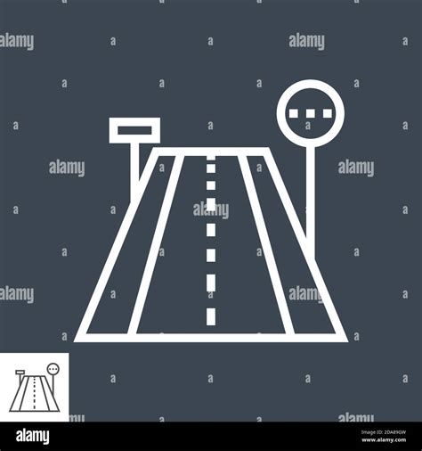 Road Line Icon Stock Vector Image And Art Alamy