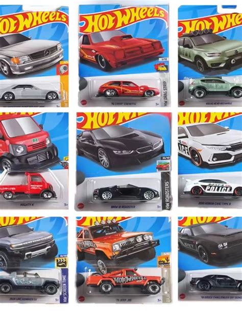 โมเดลรถโลหะผสมของเลนสาหรบเดกผชายอาย 3 14 เพศทเปนกลางของขวญในอดมคต Hot Wheels ยหอ
