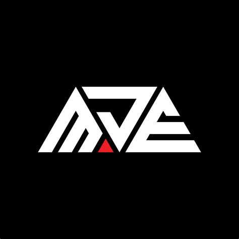 MJE triangle letter logo design with triangle shape. MJE triangle logo ...