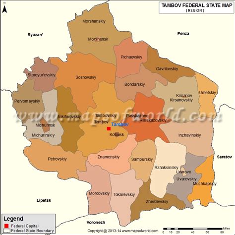 tambov map oblast  tambov russia