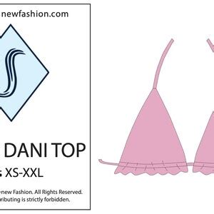 Triangle Bikini Top Sewing Pattern Bundle Swimwear Top Sewing Patterns In Deal On Triangle
