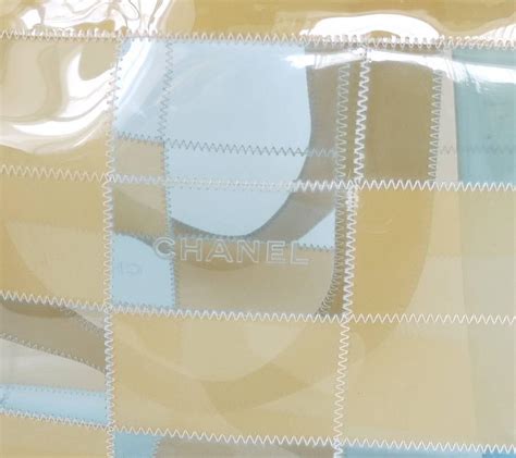 Chanel Patchwork Quilt Naked Summer Tote Bag Blue At 1stDibs