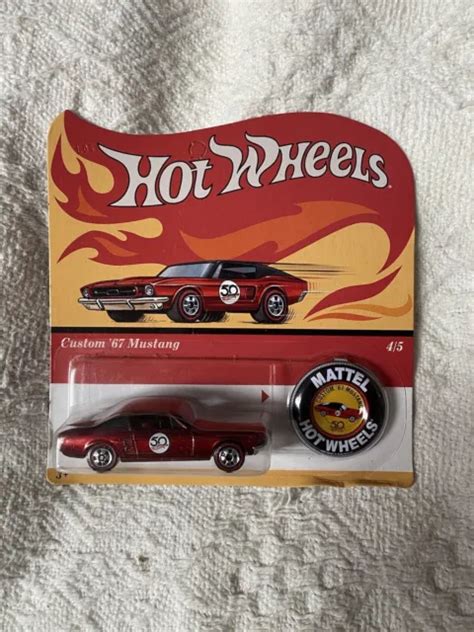 Hot Wheels Custom Mustang Th Anniversary Red L Bo Te D Origine Eur Picclick Fr