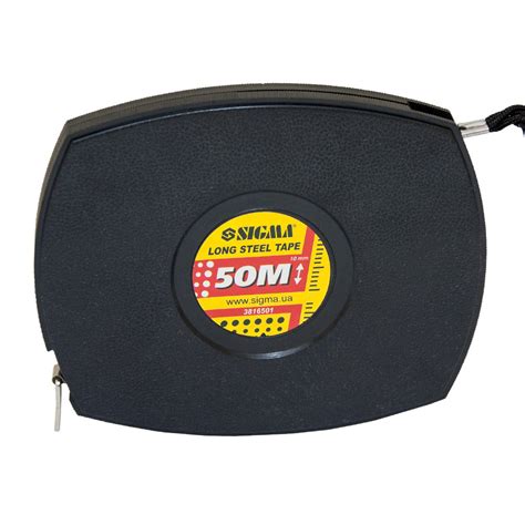 Рулетка измерительная стальная лента Sigma 50 м x 10 мм (3816501 ...