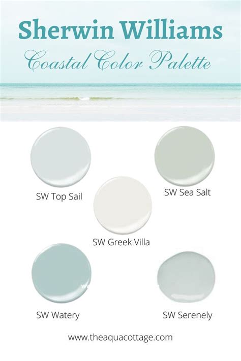 Coastal Paint Colors Coastal Color Palette Blue Paint Colors