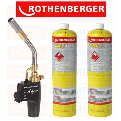 Rothenberger Superfire Torch Mapp Map Gas Propane Brazing Blow Lamp