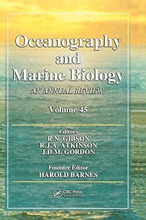 Oceanography And Marine Biology An Annual Review Volume Gibson R