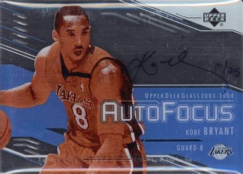 2003 Upper Deck Glass Auto Focus Kobe Bryant KB Basketball VCP Price