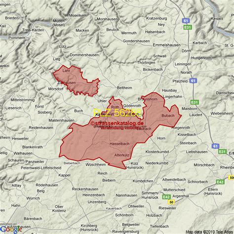 Postleitzahlgebiet 56288 - PLZ