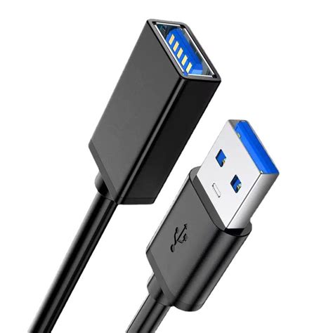 USB - USB 3.0 hosszabbító kábel 5m fekete - SmartDiszkont
