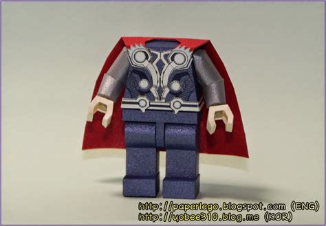 Yobee S Lego Mini Figure Paper Craft Making Lego Thor Papercraft