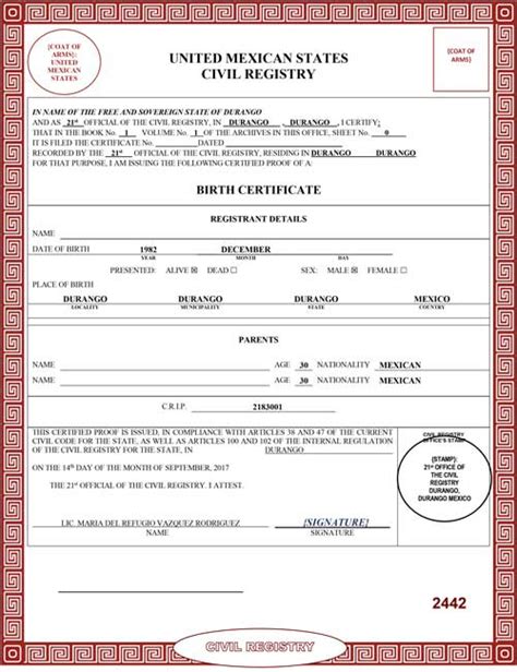 Spanish Birth Certificate Translation 24 Hour Translation Services