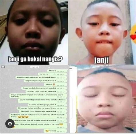 10 Meme Janji Gak Nangis Ini Bikin Haru Pengen Sesenggukan