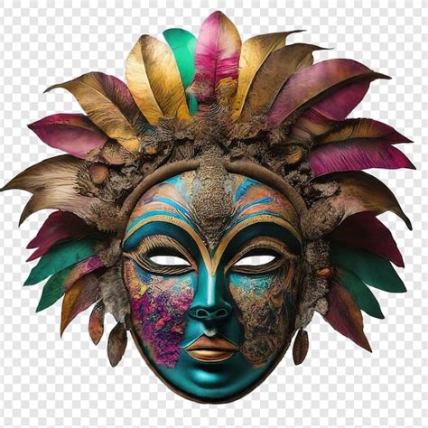 Premium PSD Carnival Mask Png Isolated On Transparent Background