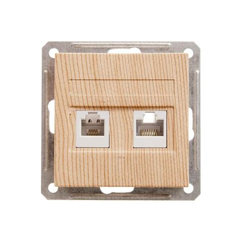 Двойная розетка rj11+rj45 Systeme Electric W59, 160в, 1а, кат.5e ...