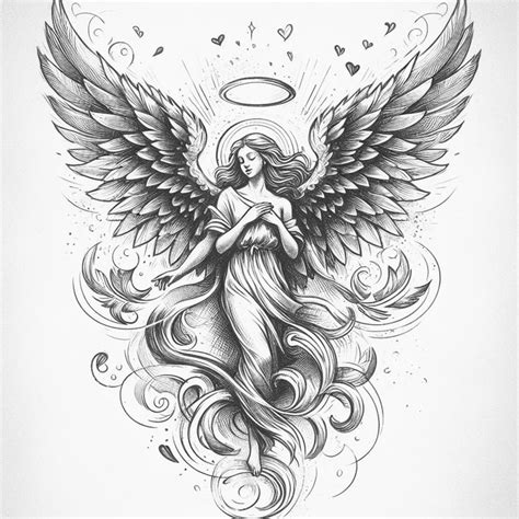 Девушка - ангел | Татуировка ангела на руке, Тип тату, Ангел