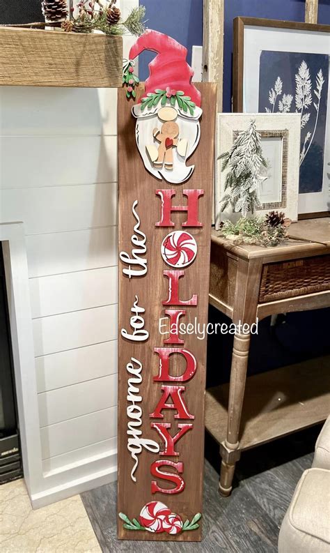 Diy Kit 4ft Porch Leaner Gnome For The Holidays — Easely Created